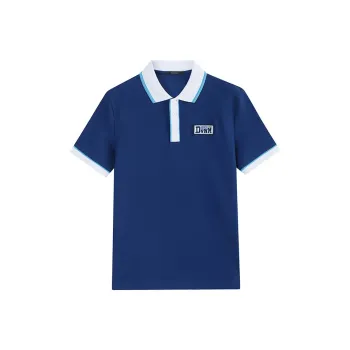 DAVID NAMAN Polo Shirt Men's Gemstone Blue