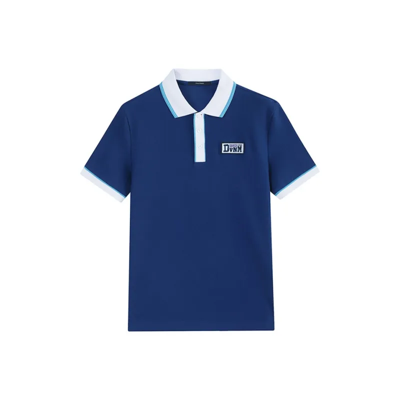 DAVID NAMAN Polo Shirt Men's Gemstone Blue-0