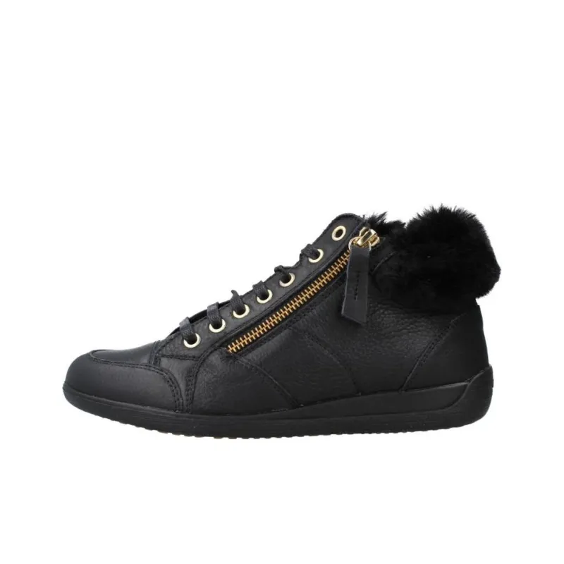 GEOX D MYRIA E High Top Skateboard Shoes Women's Black-0