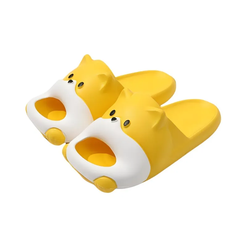 Lighthearted Cute Puppy Slippers Summer Slip Resistant Platform Squashy And Bouncy Feeling Eva Slippers-6