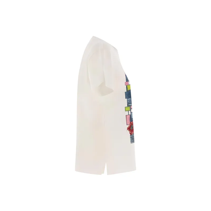 WEEKEND MaxMara Bobby Logo Printed Crewneck T Shirt-2