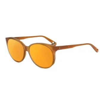 Vuarnet Acetate Round Sunglasses Women's Brown