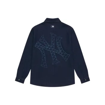 MLB MONOGRAM Collection New York Yankees 24FW Shirt Unisex Dark Marine Blue