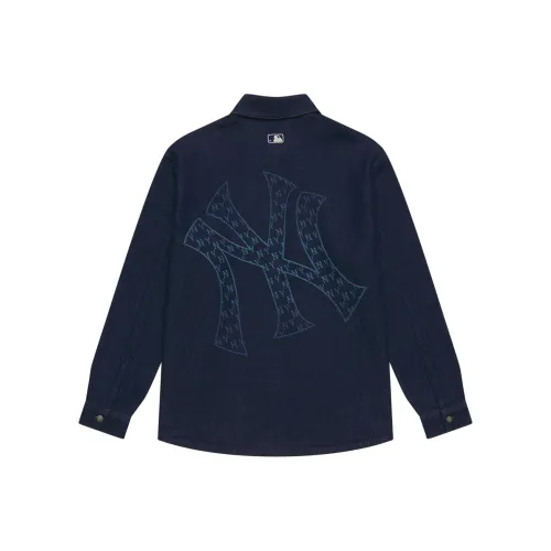 MLB MONOGRAM Collection New York Yankees 24FW Shirt Unisex Dark Marine Blue