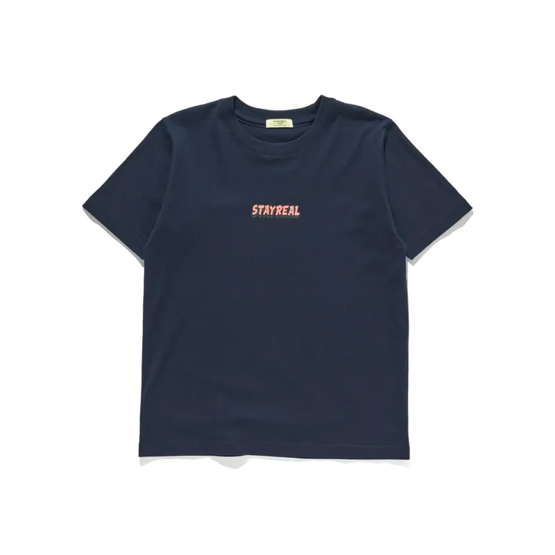 STAYREAL Multicolor Crew Neck Short Sleeved T Shirts Unisex-1