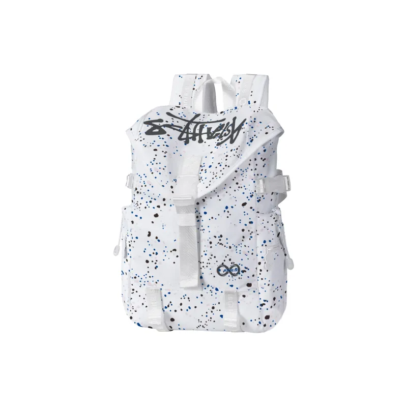 8atheist Polyester Backpack Regular Unisex White-0