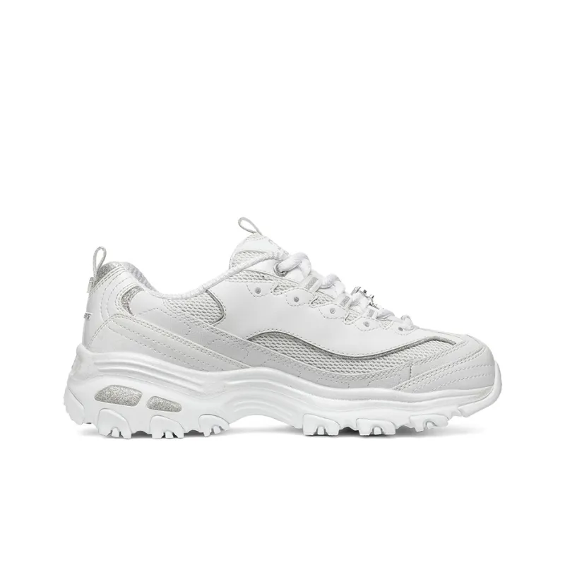 Skechers D Lites 1.0 White/Silver Women's-1