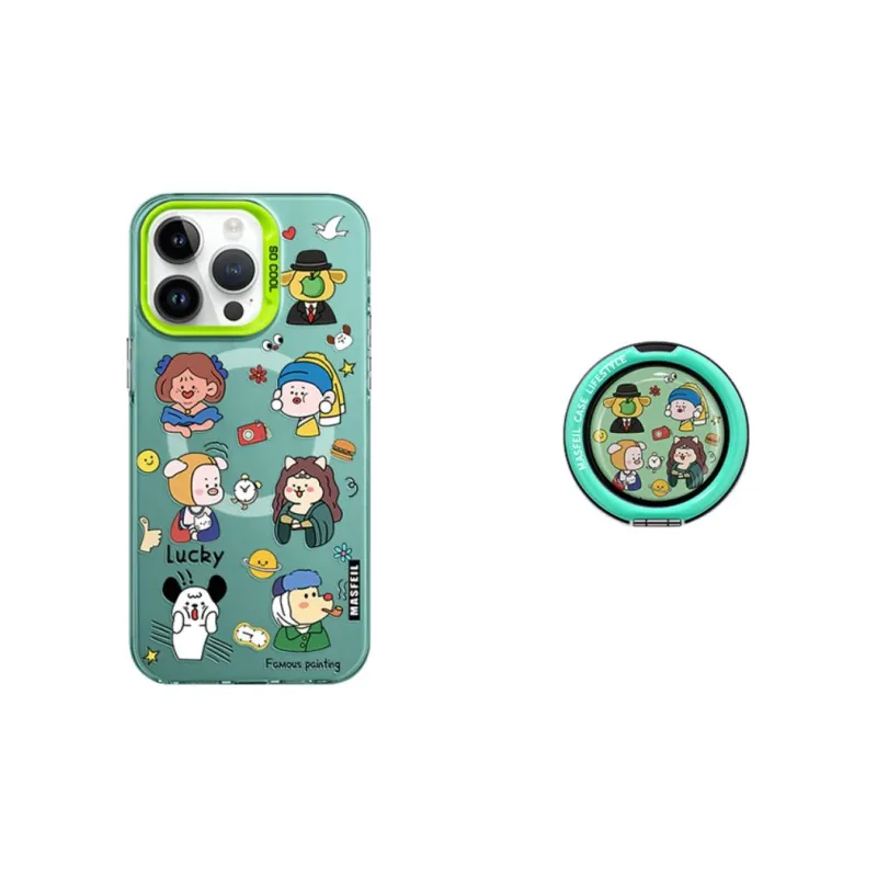 Marsfield Acrylic Material Magnetic Case Abstract Famous Painting Phone Cases Compatibility Apple 16/15/14 Pro/Pro Max-7