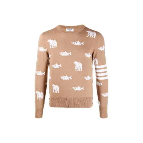 THOM BROWNE Sweaters Men Brown