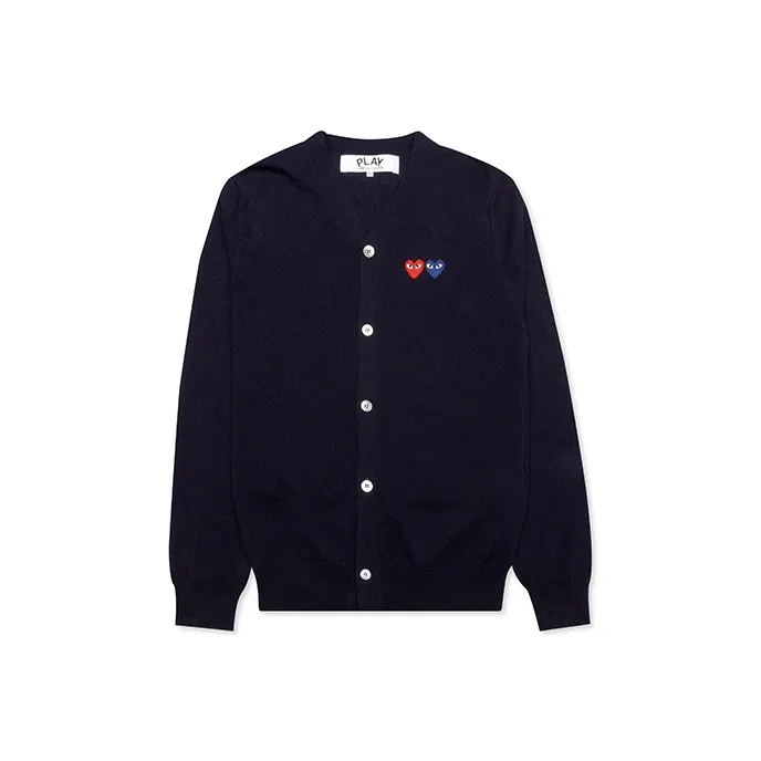 CDG Play Sweater Men's Marine Blue-0