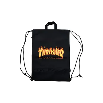 Thrasher Polyester Backpack Unisex Black