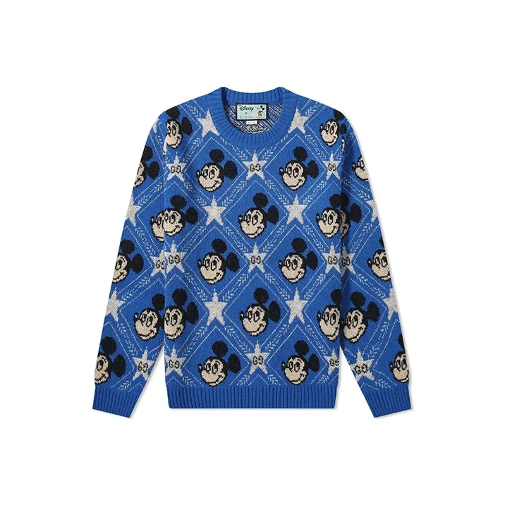 Disney X GUCCI Sweaters Men Bright Blue-0