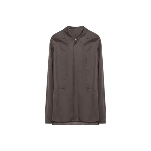 RICK OWENS/RO SS25 Shirt Men's Gray