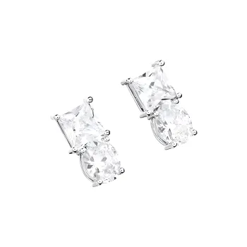 CHIARA FERRAGNI Alloy With Zircon Earrings Women's Silver