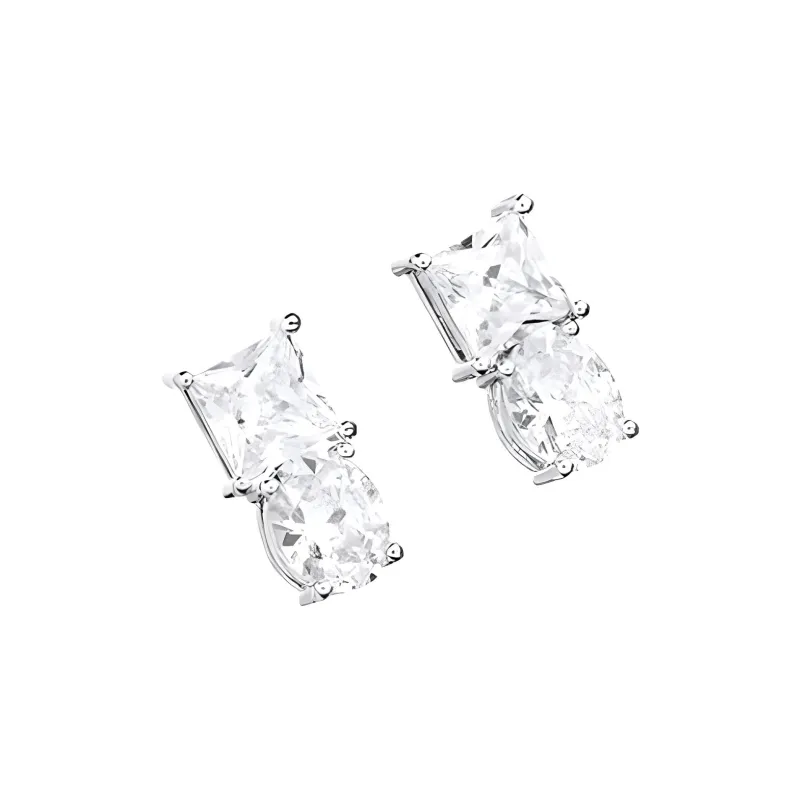 CHIARA FERRAGNI Alloy With Zircon Earrings Women's Silver-0