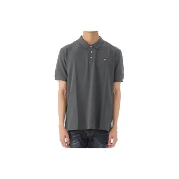 Moose Knuckles SS23 Polo Shirt Men's Charcoal Gray