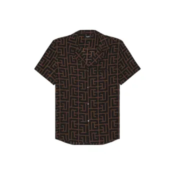 BALMAIN Shirts Men Brown