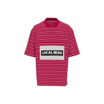 Martine Rose Striped Polo Shirt