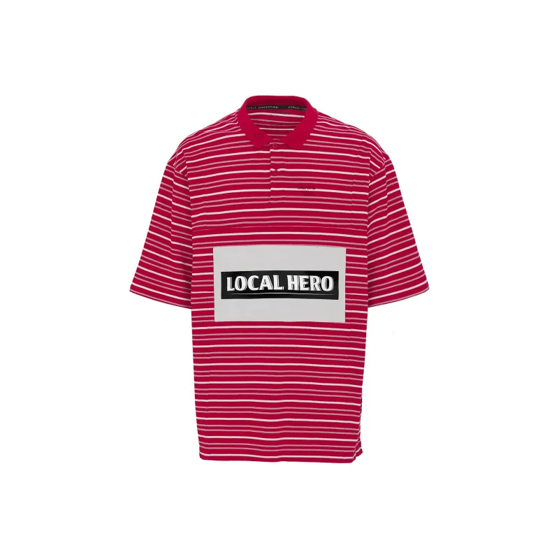 Martine Rose Striped Polo Shirt-0