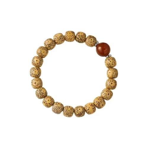 FUZHUHUI Star Moon Bodhi Seeds High Oil High Density Wrap Around Fingers, Peaceful Good Luck Beaded Bracelet Unisex