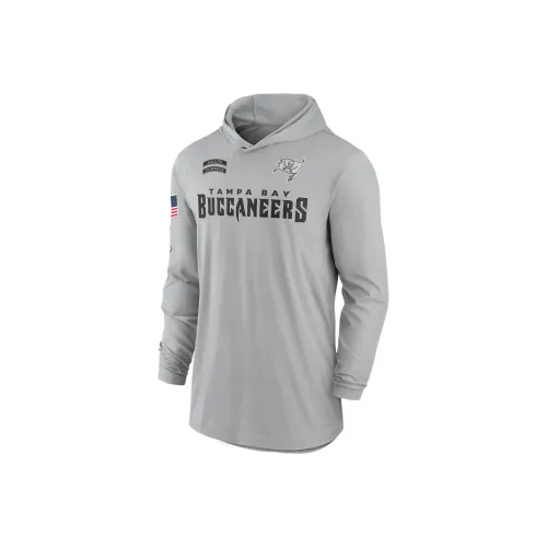 Nike Tampa Bay Buccaneers Salute To Service Edge Mascot Lockup Men's Nike Dri FIT Nfl Long Sleeve Hooded Top