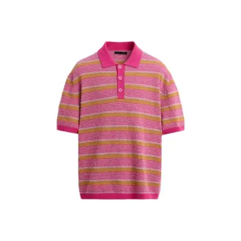 ZARA Polo Shirts Men Pink