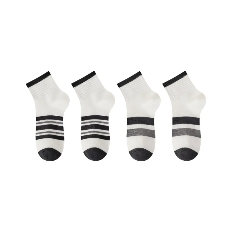 FAIRWHALE Ankle Socks Unisex 4 Pack-8