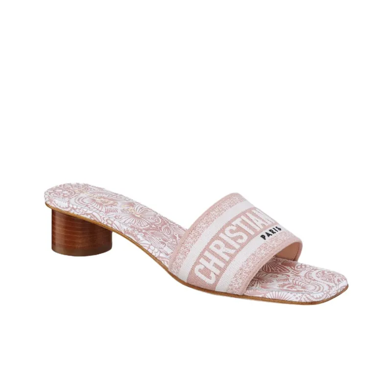 DIOR Dway Slide Slippers 3.5cm Women's Pink-2