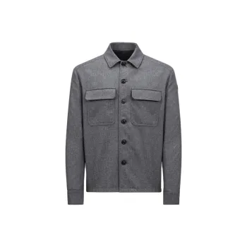 Moncler Logo Patch Long Sleeved Shirt