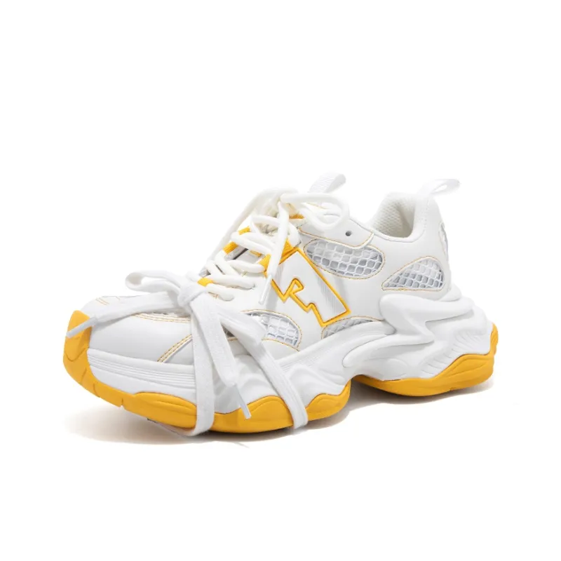 FALLINMISS Star Sea Shoe Series Lightweight Height Increasing Low Top Chunky Sneakers Women's-6