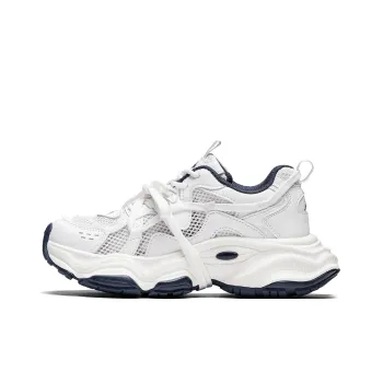 Kappa Back to Back Anti Slip Wear Resistant Low Top Chunky Sneakers Women's White Blue