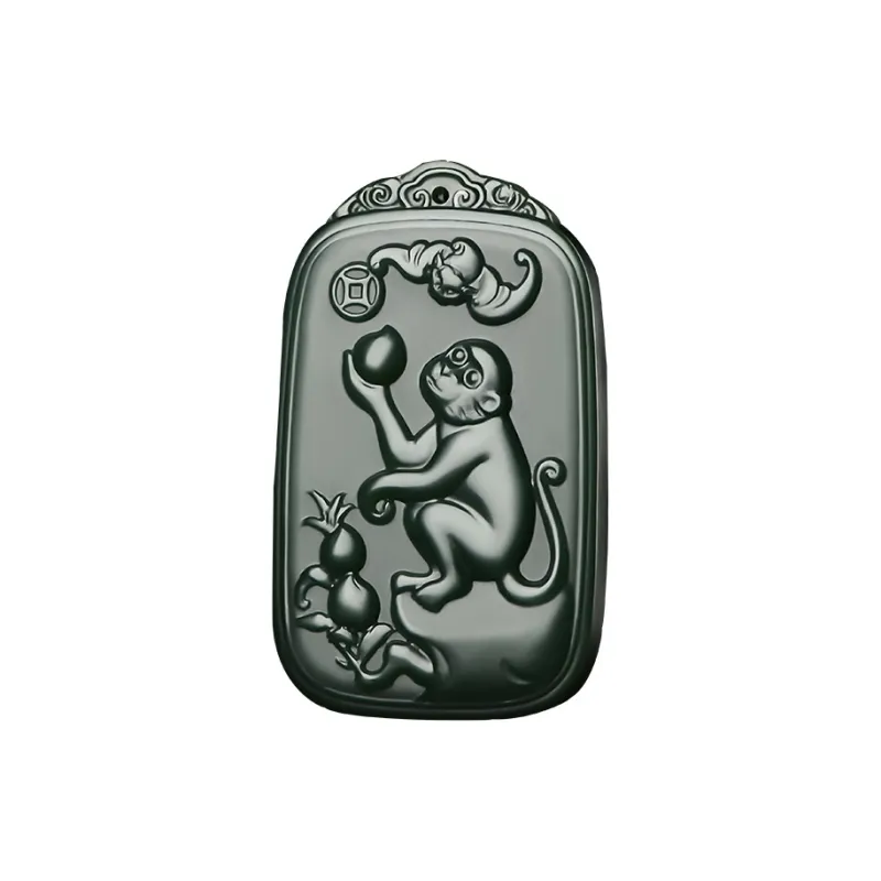 KUNYUYAO Hetian Jade Pendants Green Jade Unisex-24