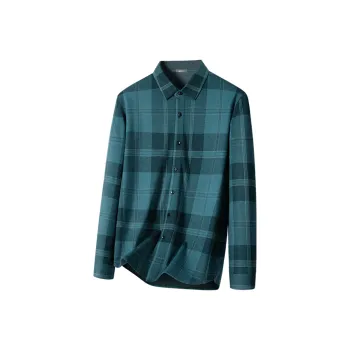 Red bean Shirts Men Green