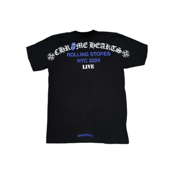 Chrome Hearts Rolling Stone SS24 T Shirt Unisex Black