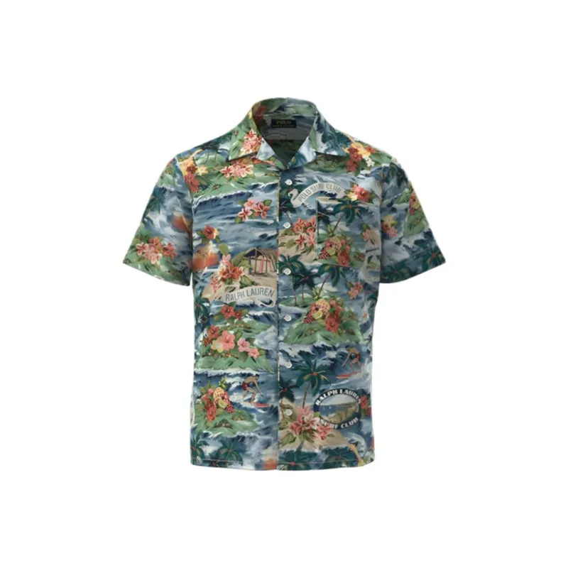 Polo Ralph Lauren Shirt Men's Green Blue-0