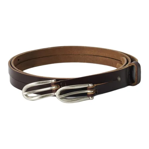 OUR LEGACY Leather Belts Men's Brown Width 4CM