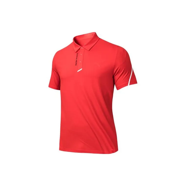 Anta Variety Training Collection Polo Shirt Men's Classic Red-0