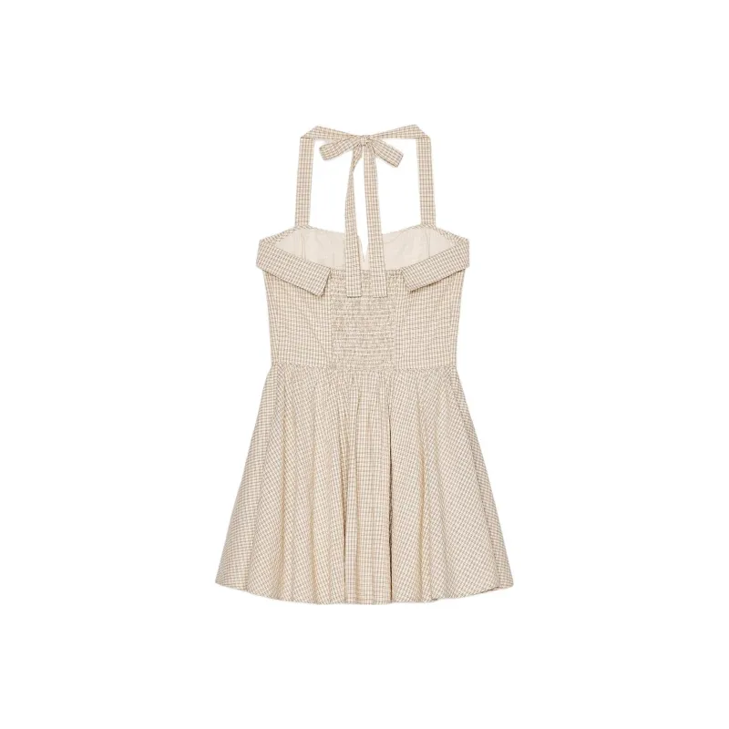 ZARA Slip Dress Women's Brown/Nude-1