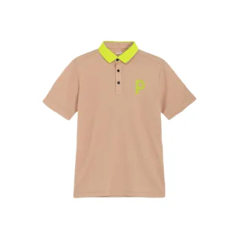 PUMA Golf Wear Polo Shirts Men Khaki