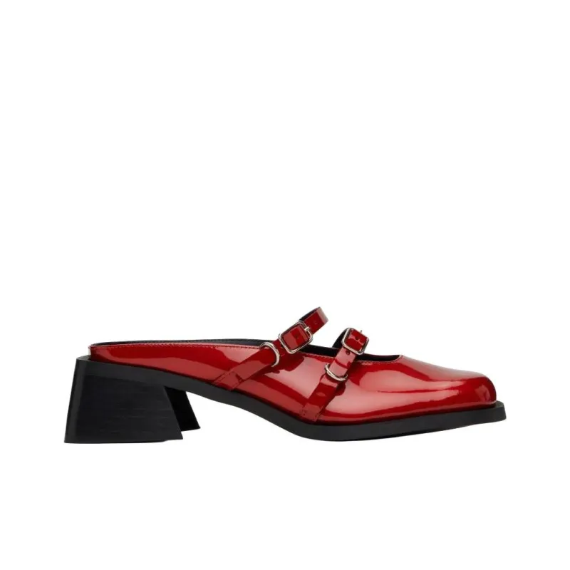 JUSTINE CLENQUET Closed Toe Slippers 5cm Women's Red-1