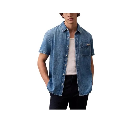 Calvin Klein Shirts Men Blue