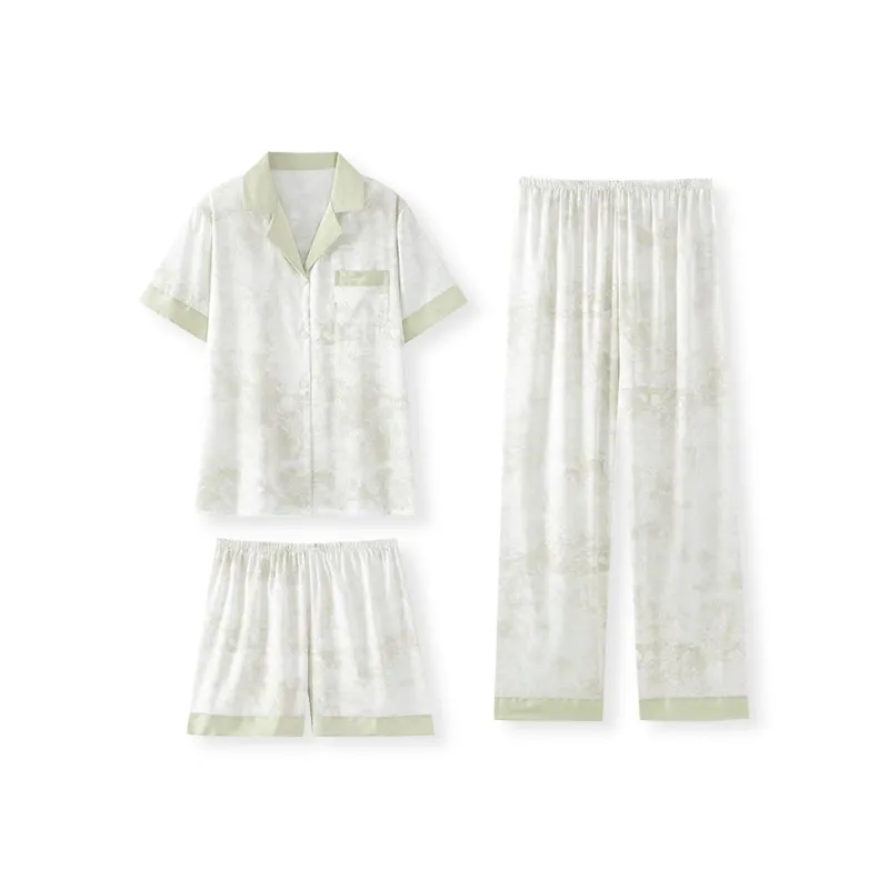 WANANNI Pajama Set Women's Light Green-0