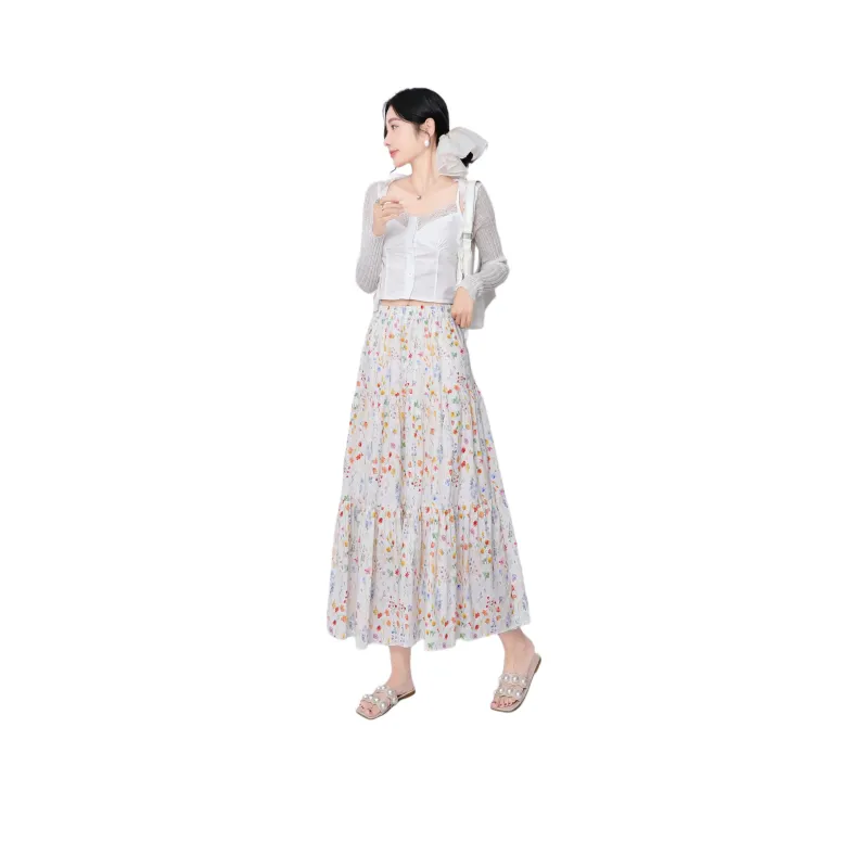 Mu Xiao Xin Casual Long Skirt Women's-1