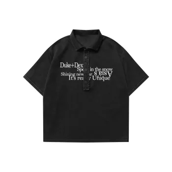 DUKE+DEXTER Polo Shirt Unisex Black