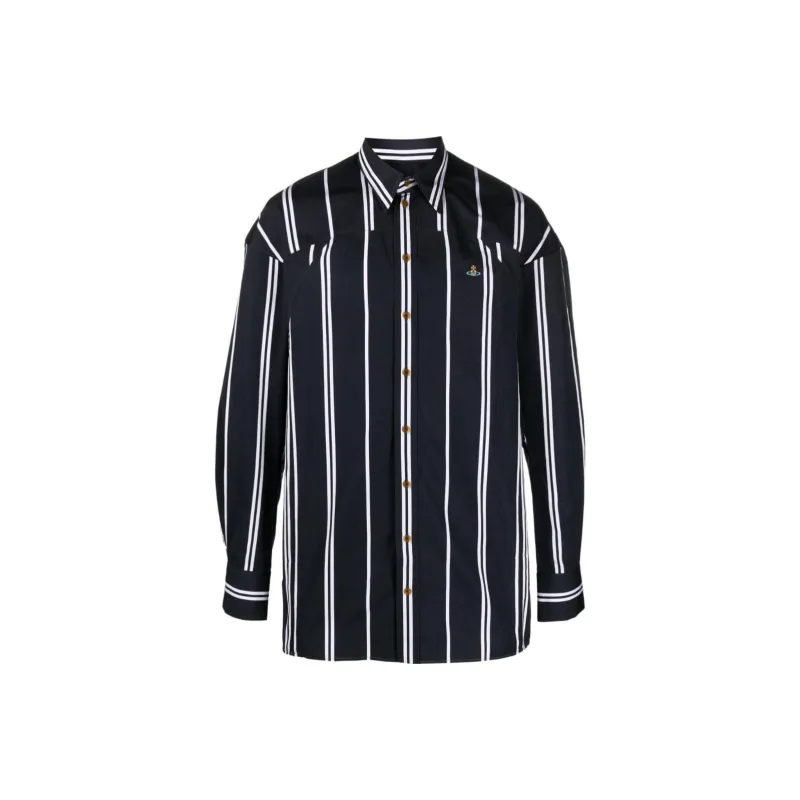 Vivienne Westwood Orb logo Stripe print Shirt-0