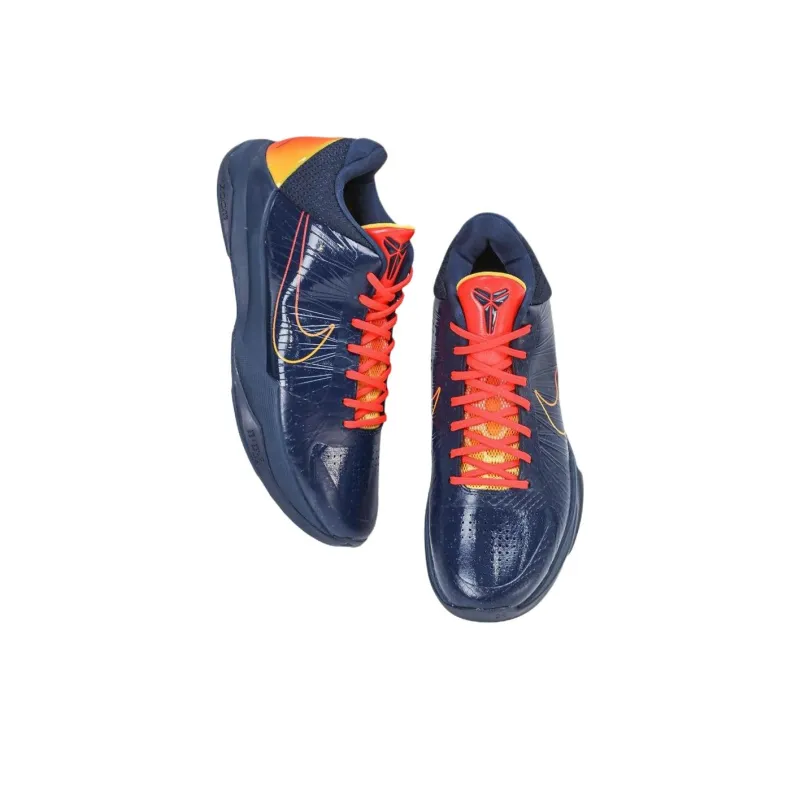 Caitlin Clark x Nike Kobe 5 Anti Slip Wear Resistant Low Top Basketball Shoes Unisex Blue-2