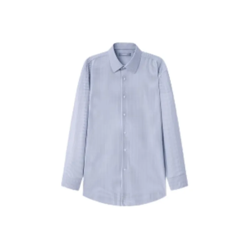 GOLDLION Shirt Men's Medium Blue Plaid-0
