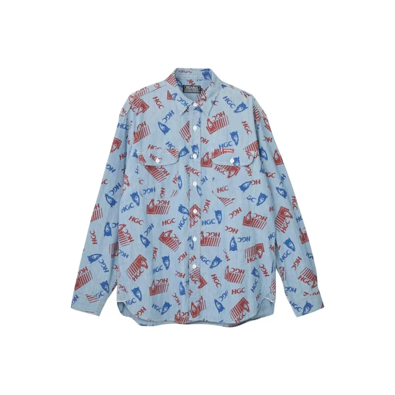 HYSTERIC GLAMOUR Shirts Men Blue-0
