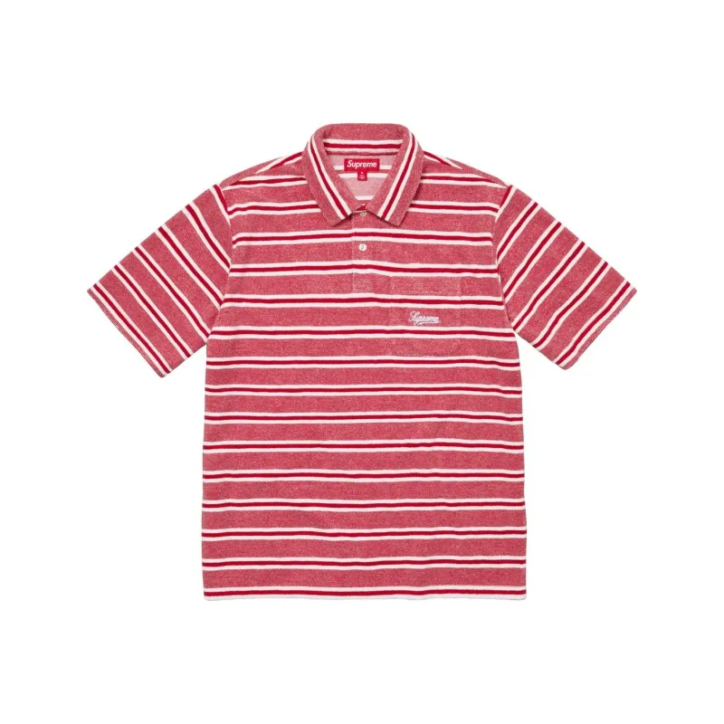 Supreme Stripe Terry S S Polo-1