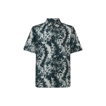 Oakley Shirt Men's Black Mountain Tie Dye